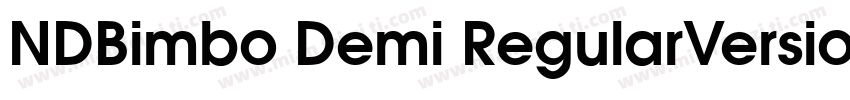 NDBimbo Demi RegularVersion字体转换